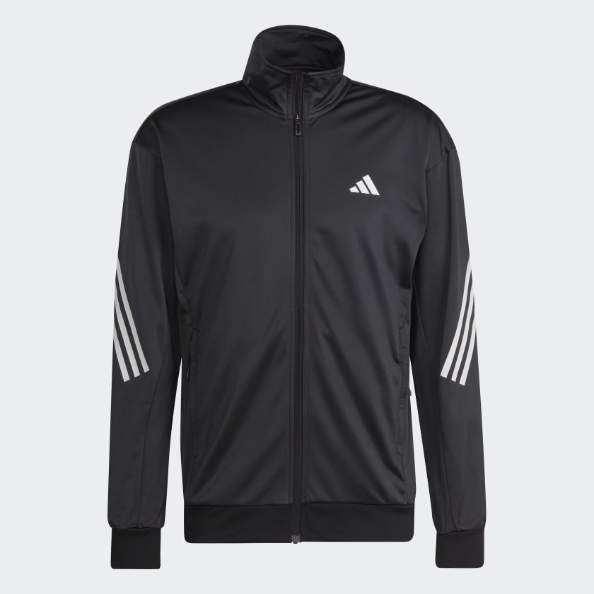 Adidas 3-Stripe Knitted Jacket Herre - Sort