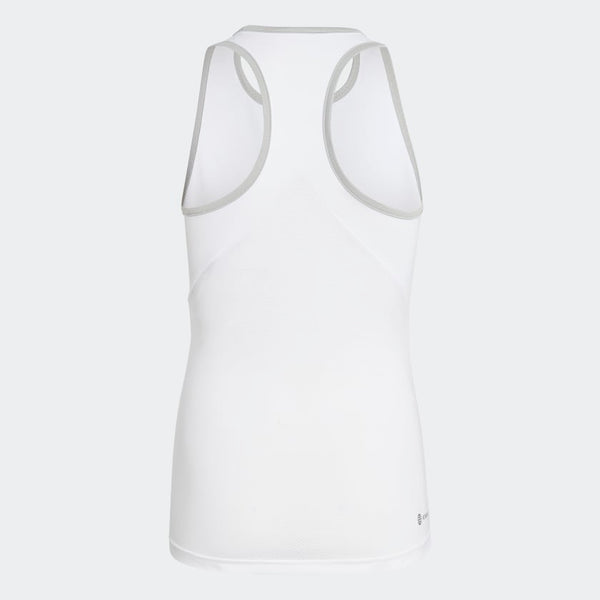 Adidas Club Tank Top Piger - Hvid, Mørkeblå